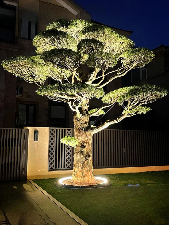 LED-Erdspiessleuchte 360° für Bäume – Runde Bodeneinbauleuchte für Garten und Einfahrt