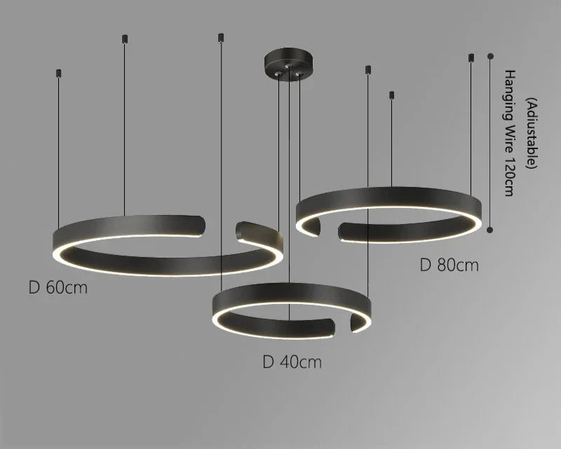 Moderne LED-Ringleuchte – Elegante runde Deckenleuchte