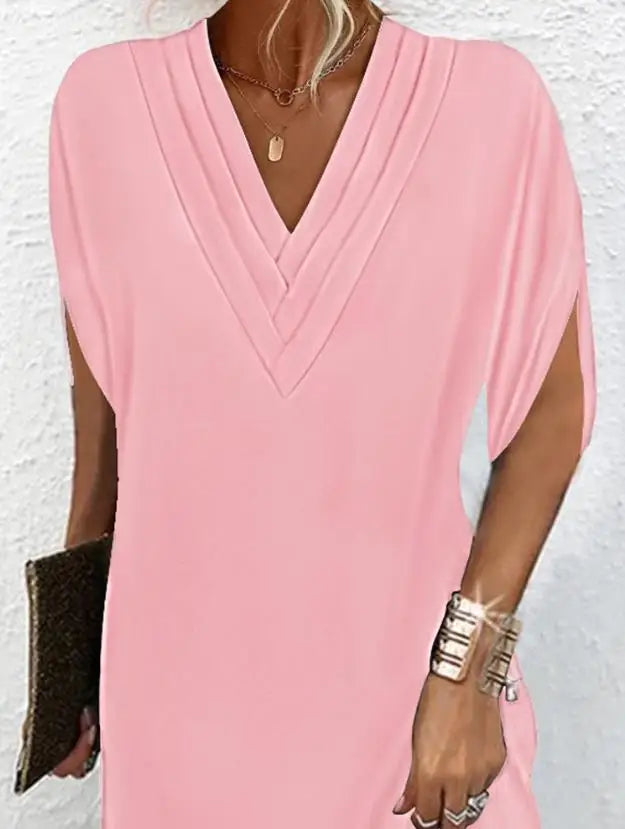 Elegantes Cocktailkleid mit V-Ausschnitt