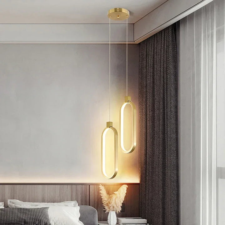 Moderne geometrische LED-Pendelleuchte
