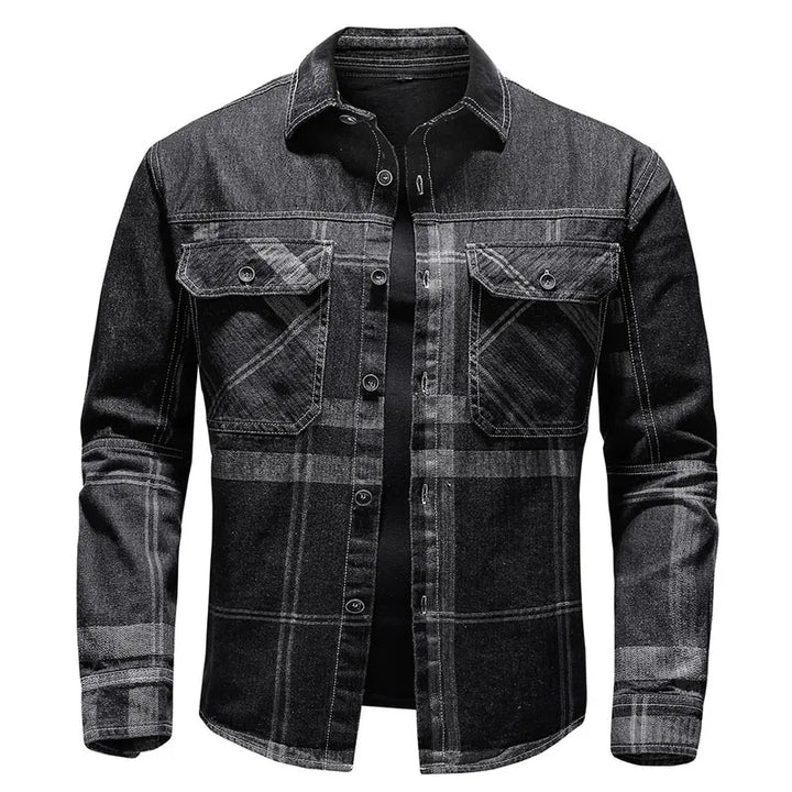 Herren Jeanshemd im Casual-Stil