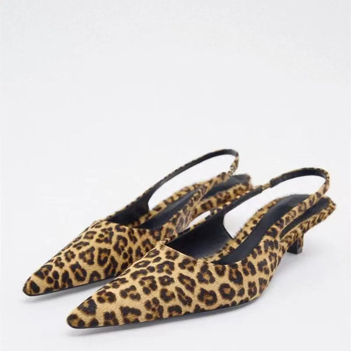 Elegante Damenpumps mit Leopardenmuster