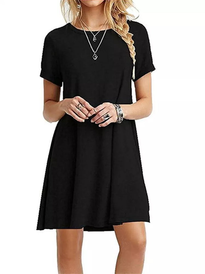 Kurzärmeliges T-Shirt-Kleid für Damen