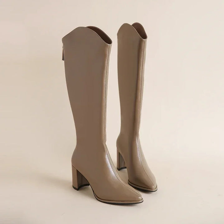 Damen-Elegante Stiefel mit Absatz