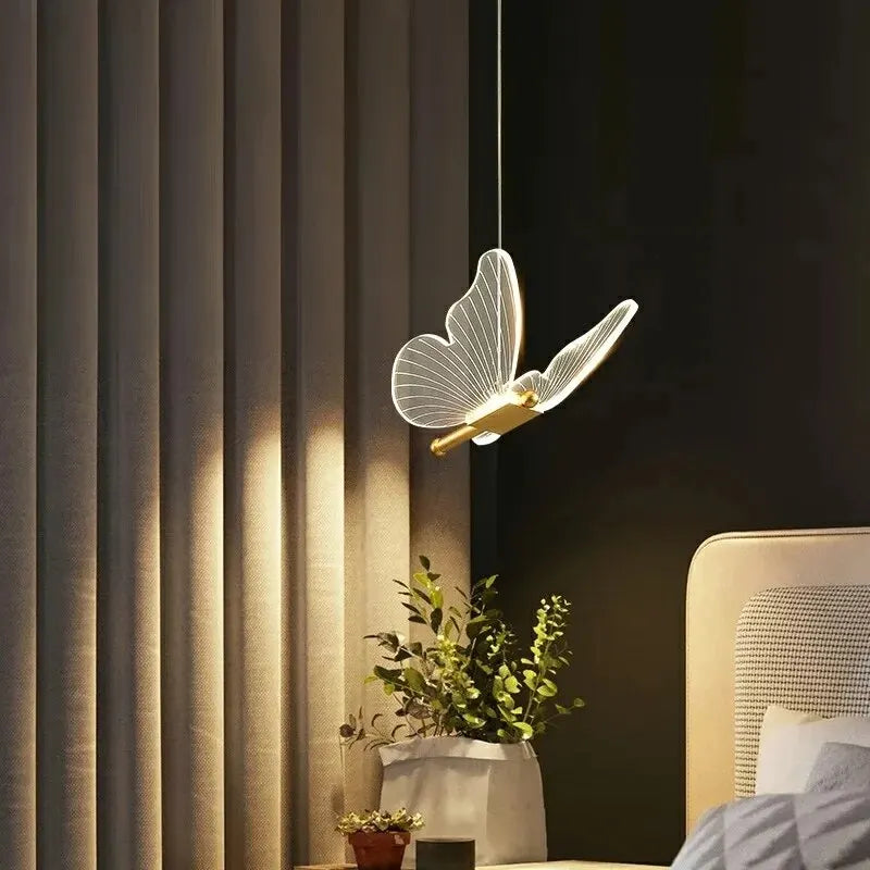 LED-Pendelleuchte in Schmetterlingsform – Designerleuchte für Schlafzimmer und Wohnzimmer