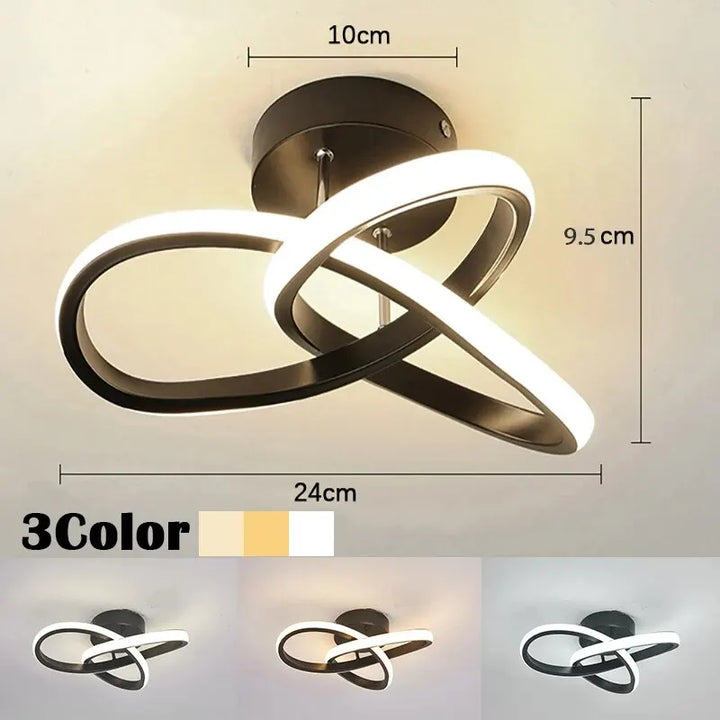 Moderne LED-Deckenleuchte – Geometrische Leuchte im modernen Stil