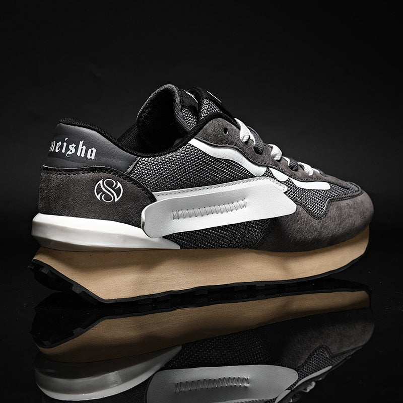 Herren-Sneaker im Vintage-Stil mit Wildleder-Details