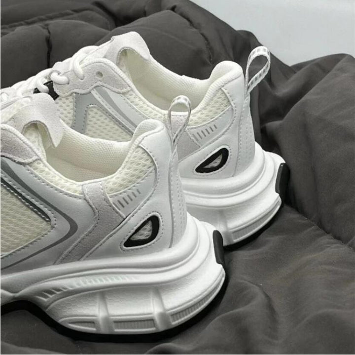 Damen-Retro-Sneaker mit hoher Sohle