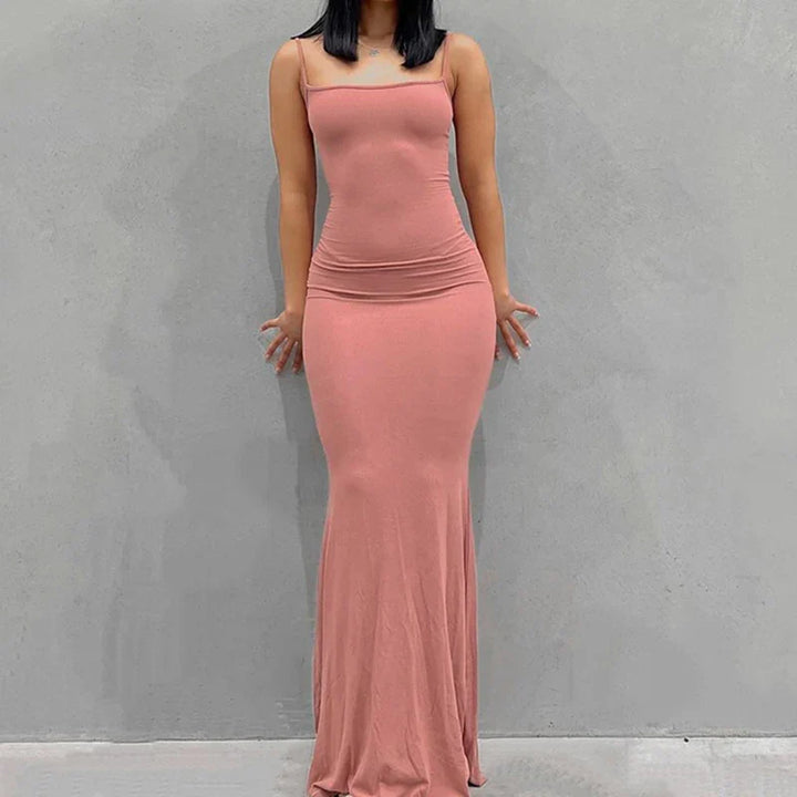 Elegantes Maxikleid aus elastischem Material