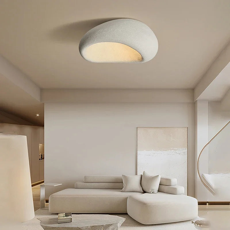 LED-Deckenleuchte im Wabi-Sabi-Stil – dekorative Deckenleuchte mit organischer Form