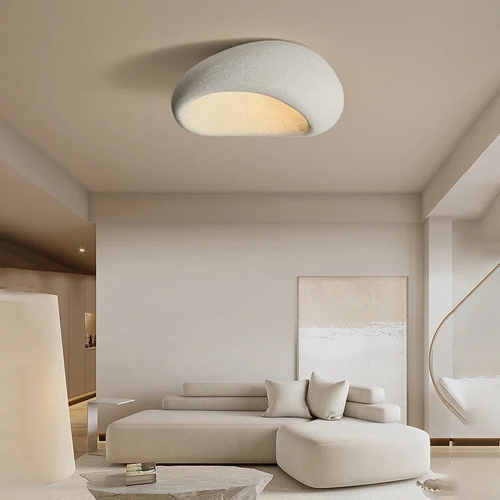 LED-Deckenleuchte im Wabi-Sabi-Stil – dekorative Deckenleuchte mit organischer Form