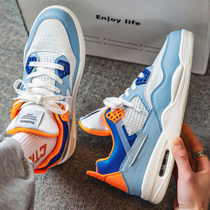 Hohe Herren-Turnschuhe im Basketball-Stil