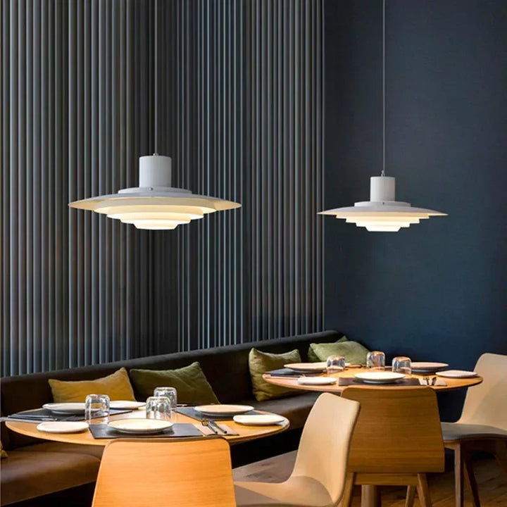 Retro Pendelleuchte aus Aluminium – Mehrlagige LED-Leuchte