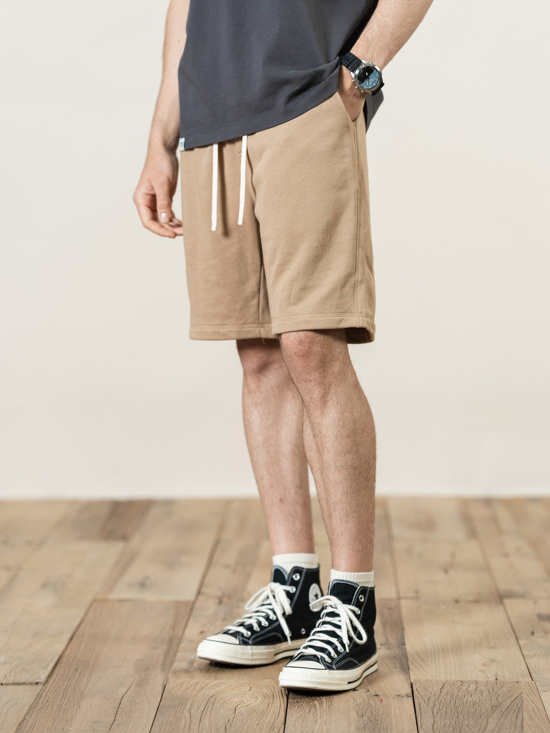 Bequeme Herren-Trainingsshorts mit elastischem Bund