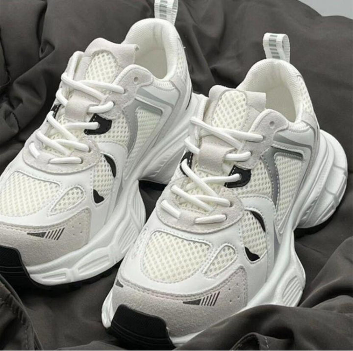 Damen-Retro-Sneaker mit hoher Sohle