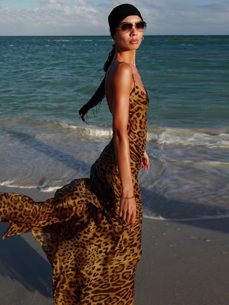 Kleid mit Leopardenmuster , "Cesar"
