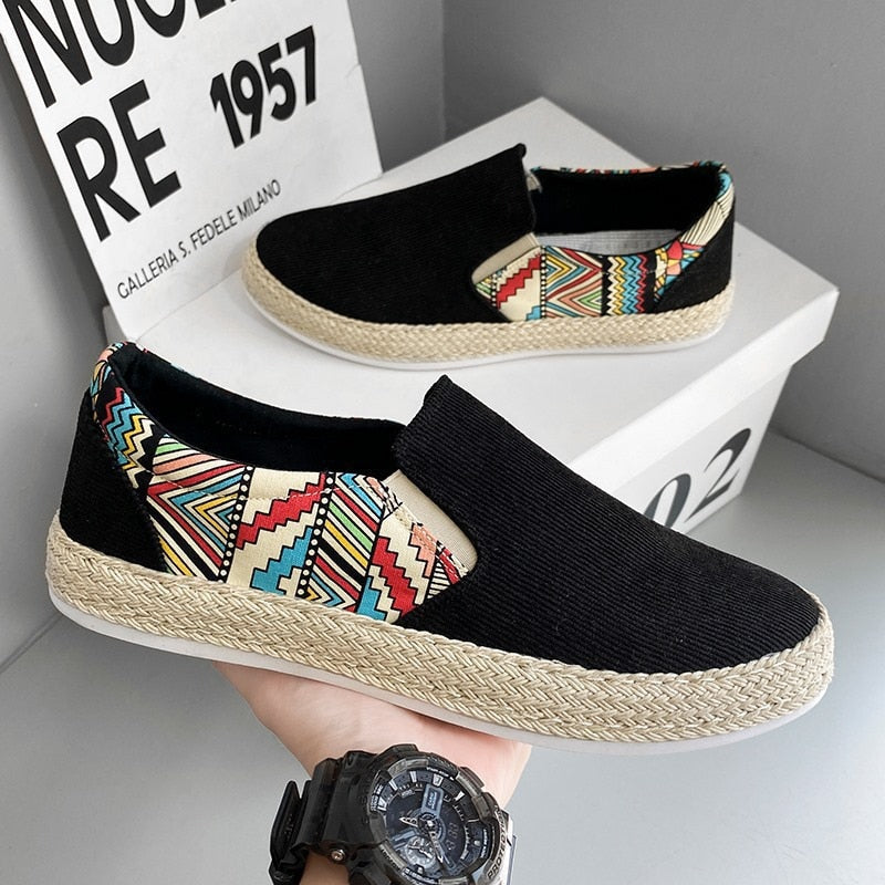 Espadrilles für Männer mit ethnischem Touch