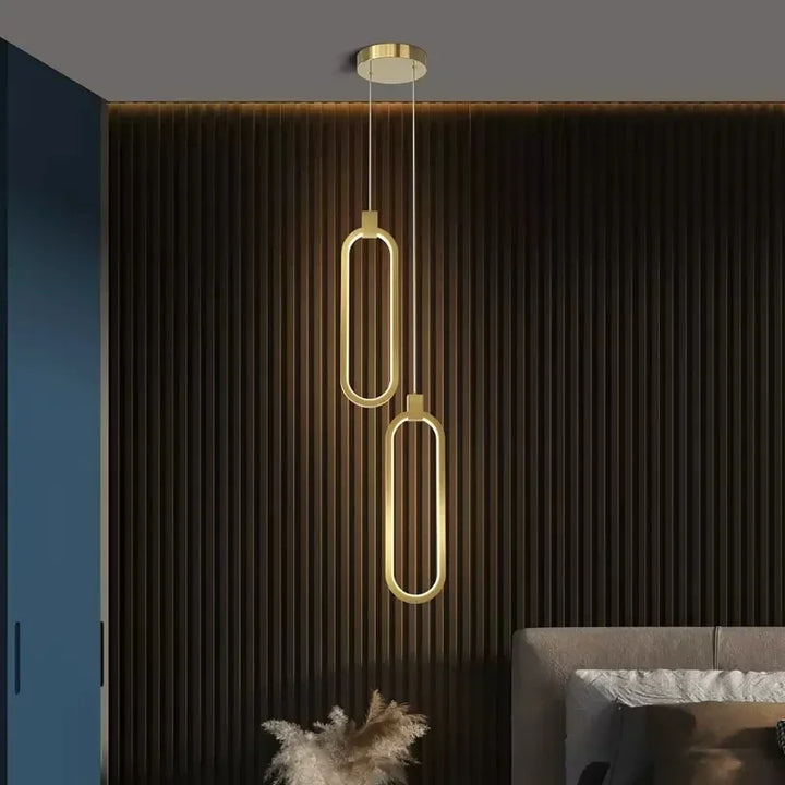 Moderne geometrische LED-Pendelleuchte