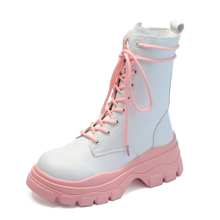 Damen Plateau Ton Schuhe