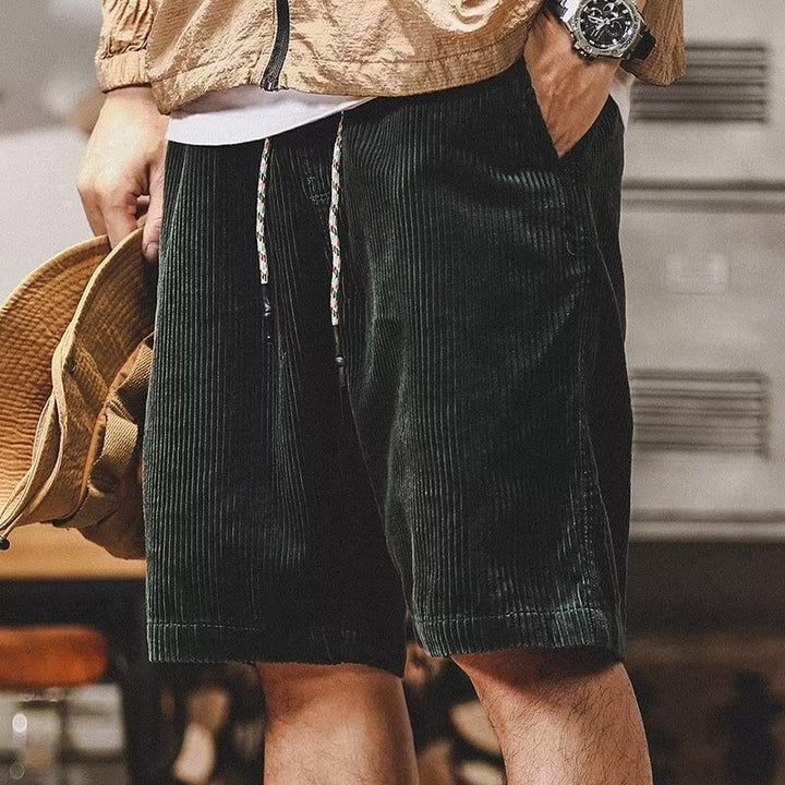 Cord-Shorts für Männer mit Kordel