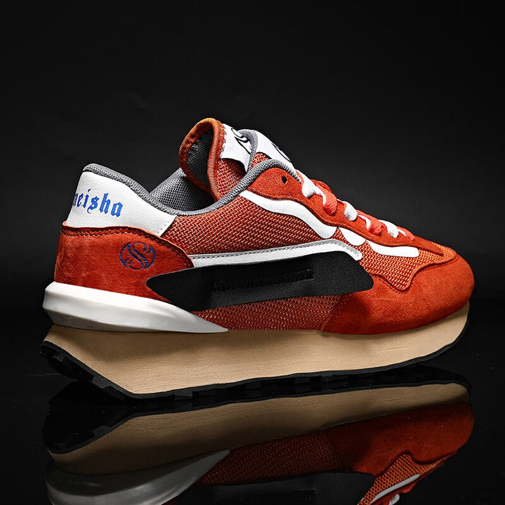 Herren-Sneaker im Vintage-Stil mit Wildleder-Details