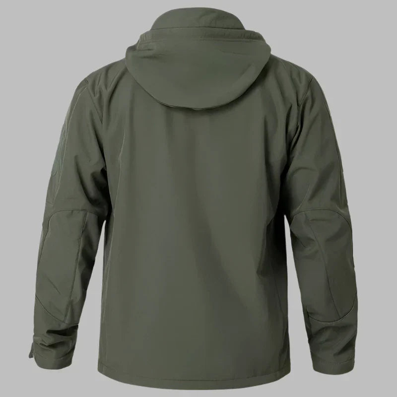 Herren-Wasserdichte Outdoor-Jacke mit Kapuze und mehreren Taschen