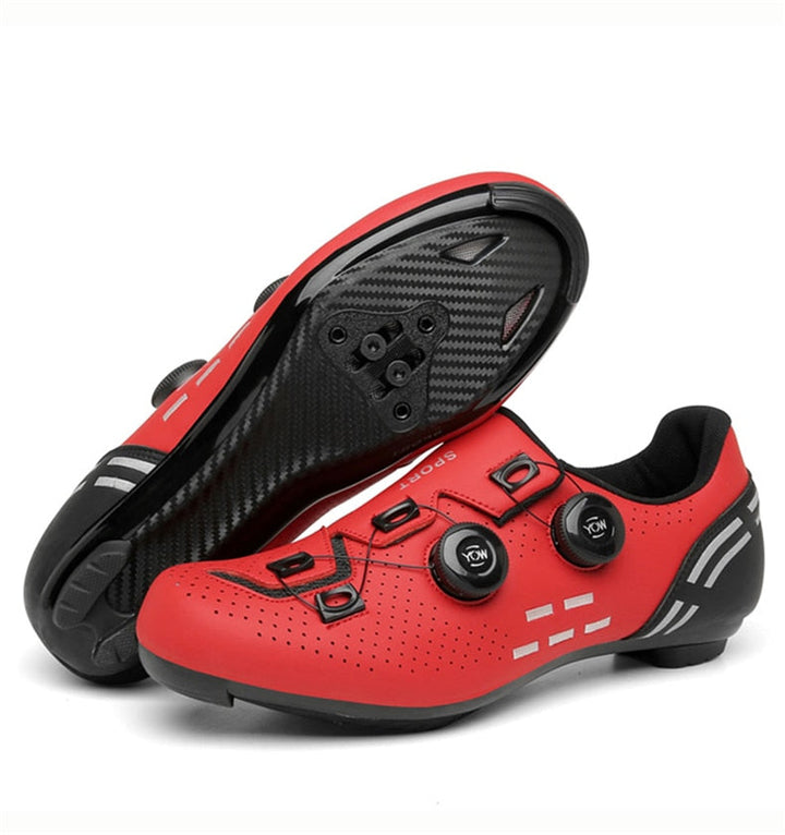 Fahrradschuhe mit mechanischer Verriegelung