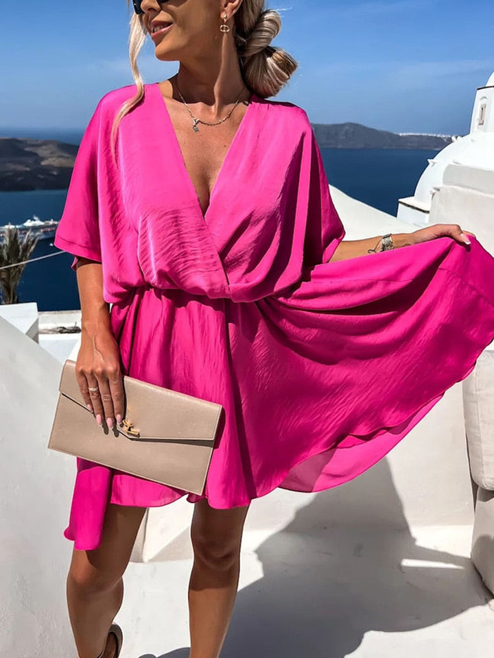 Kleid mit V-Ausschnitt Born