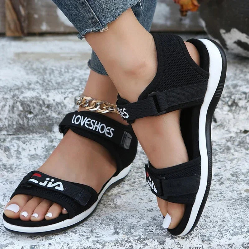 Modische Damen-Sport-Sandalen mit verstellbaren Riemen
