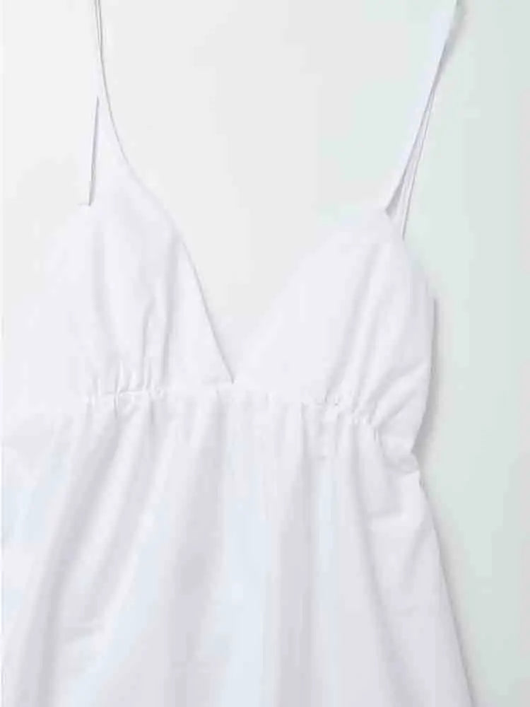 Trägerloses, fließendes Maxikleid