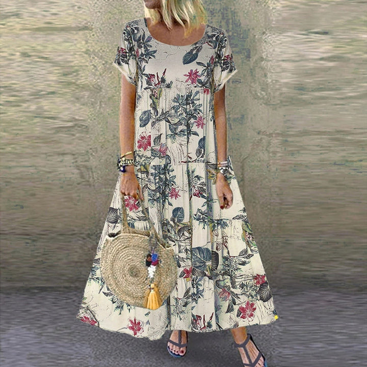Maxikleid mit floralem Muster