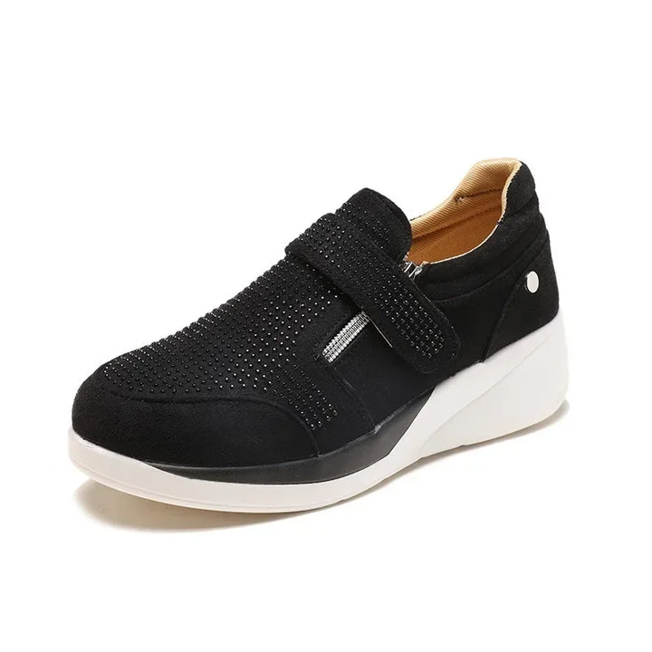 Damen-Orthopädische Sneakers mit Reißverschluss und verstellbarem Riemen