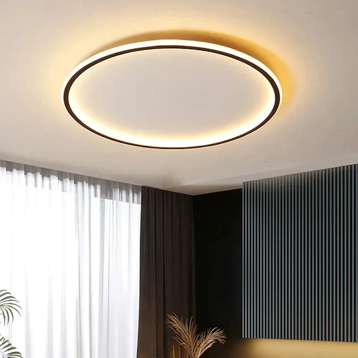 Moderne LED-Deckenleuchte in Ringform