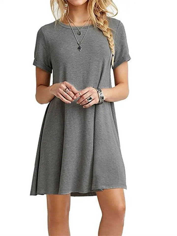Kurzärmeliges T-Shirt-Kleid für Damen