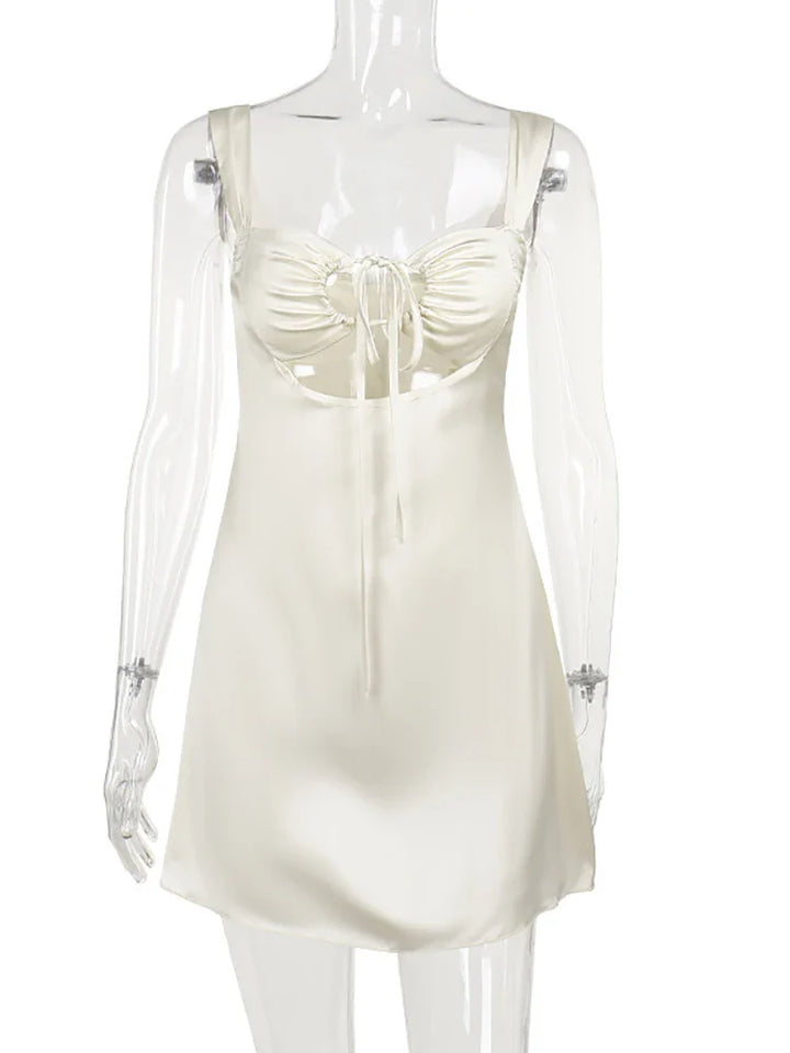 Damen-Minikleid mit offenem Rücken und Ausschnitt