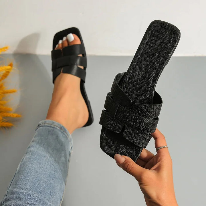 Geometrischer Ausschnitt Flip Flops für Damen
