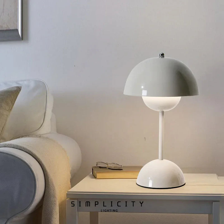Kabellose Tischlampe mit minimalistischem Design