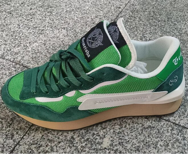 Herren-Sneaker im Vintage-Stil mit Wildleder-Details