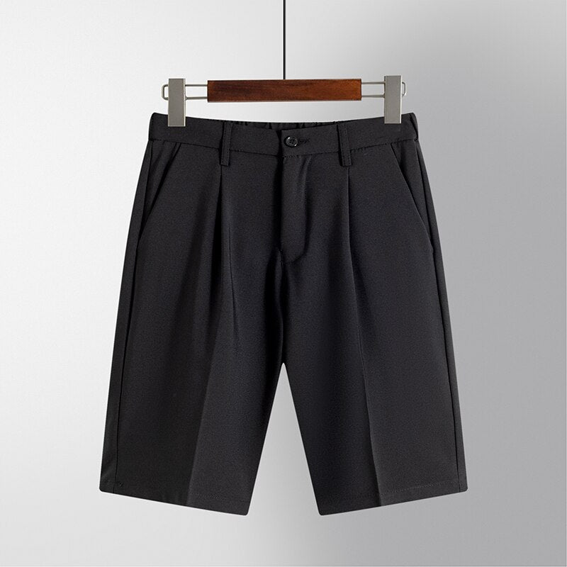 Elegante Herrenshorts mit Plissee-Details