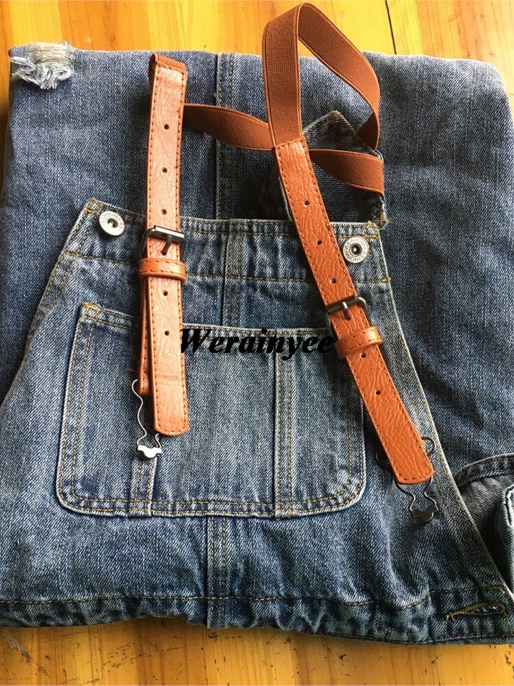 Denim-Garderobenkleid mit Fransen