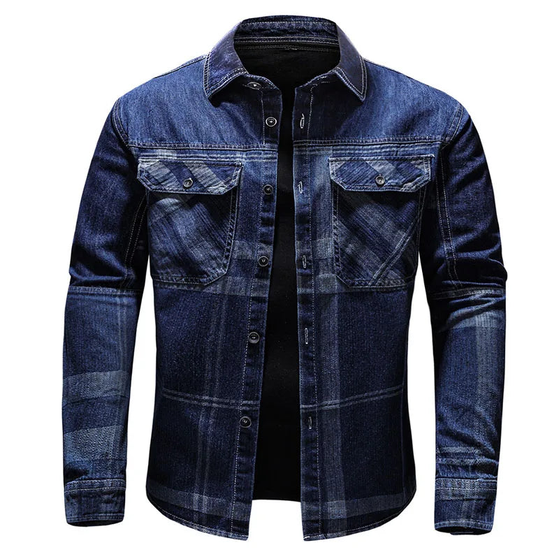 Herren Jeanshemd im Casual-Stil