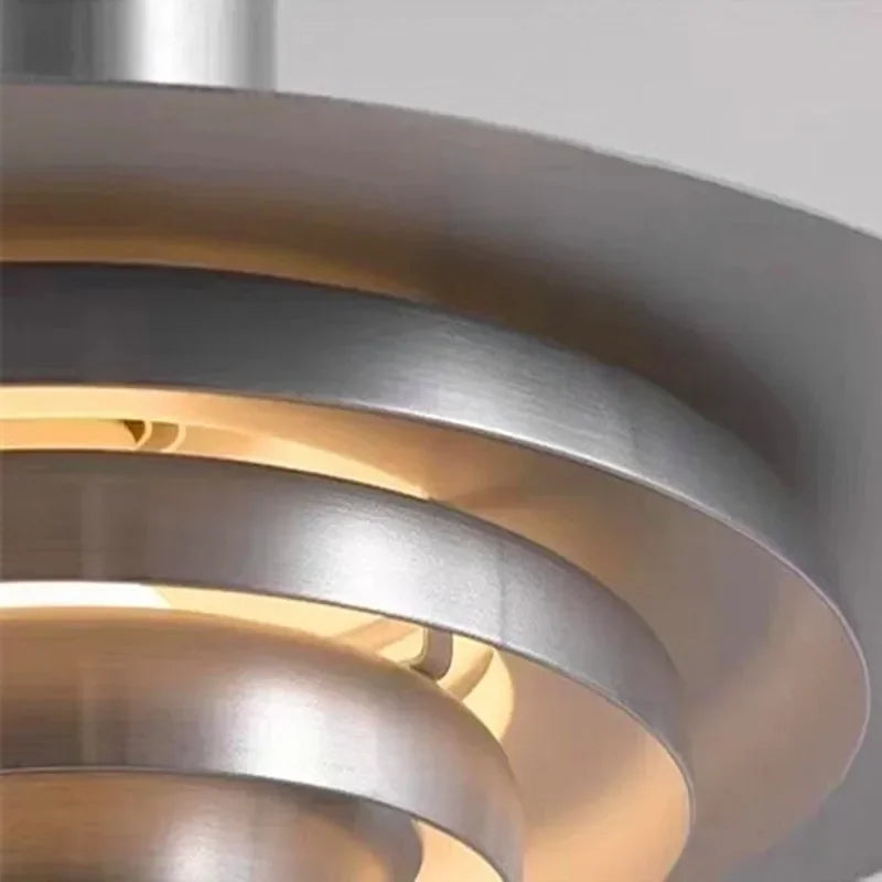 Retro Pendelleuchte aus Aluminium – Mehrlagige LED-Leuchte