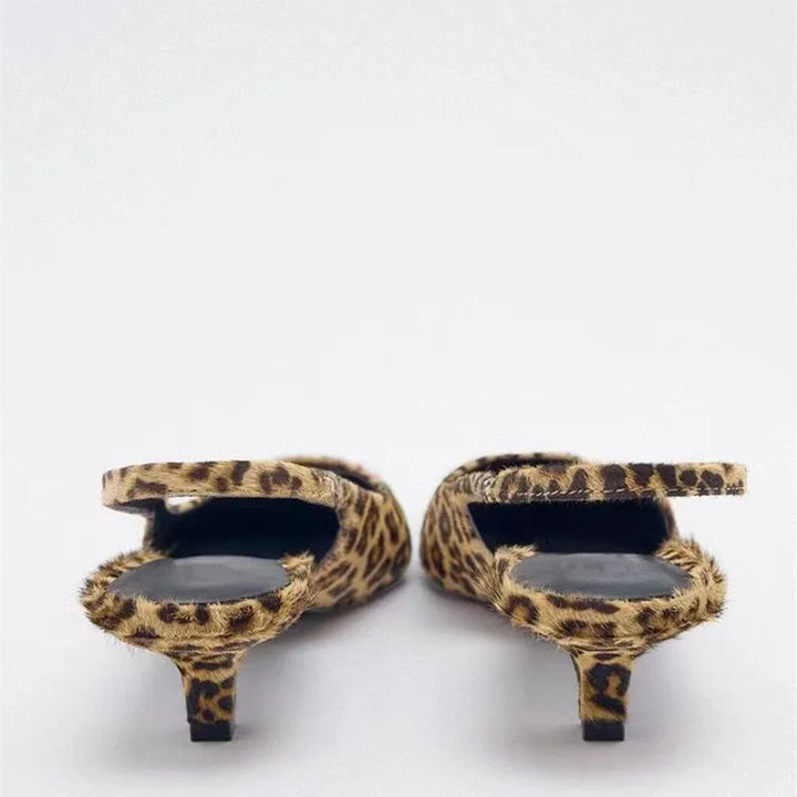 Elegante Damenpumps mit Leopardenmuster