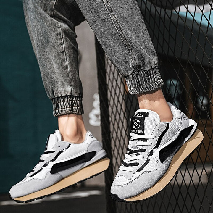 Herren-Sneaker im Vintage-Stil mit Wildleder-Details