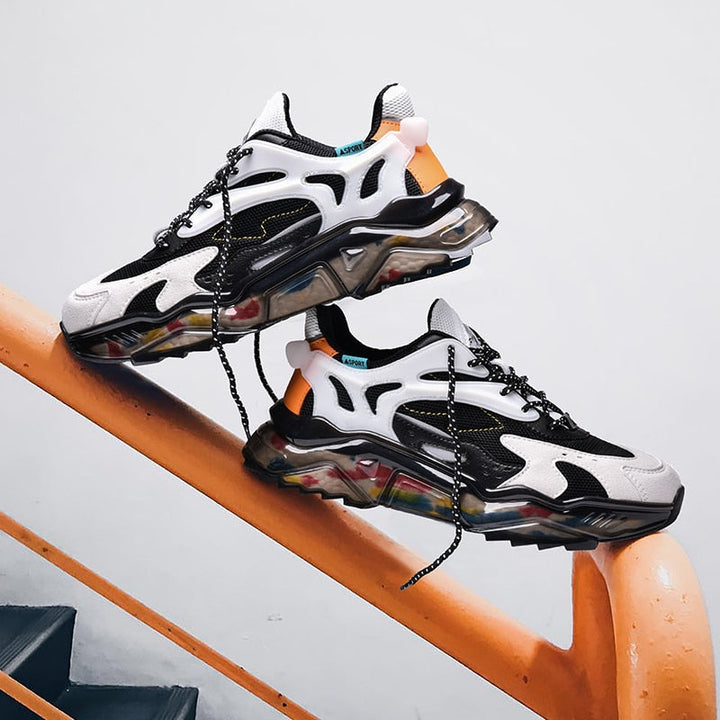 Herren-Turnschuhe mit mehrschichtiger Sohle