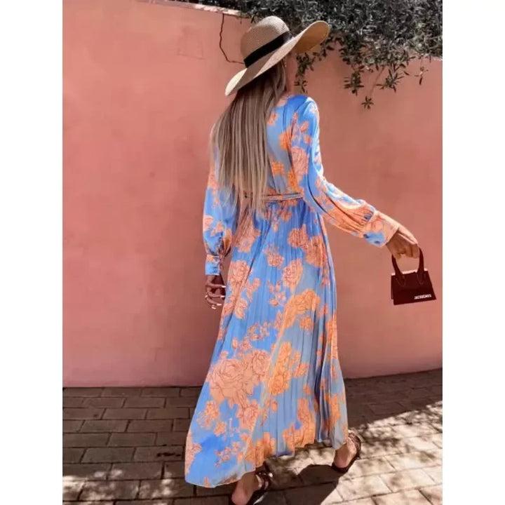 Luftiges Maxikleid mit floralem Muster