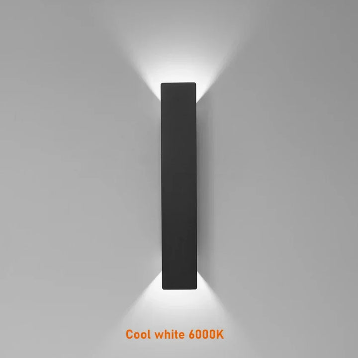 Moderne LED-Aussenleuchte mit Auf/Ab-Licht – Vertikale Wandleuchte, IP65 wasserdicht