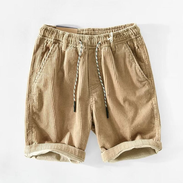 Cord-Shorts für Männer mit Kordel
