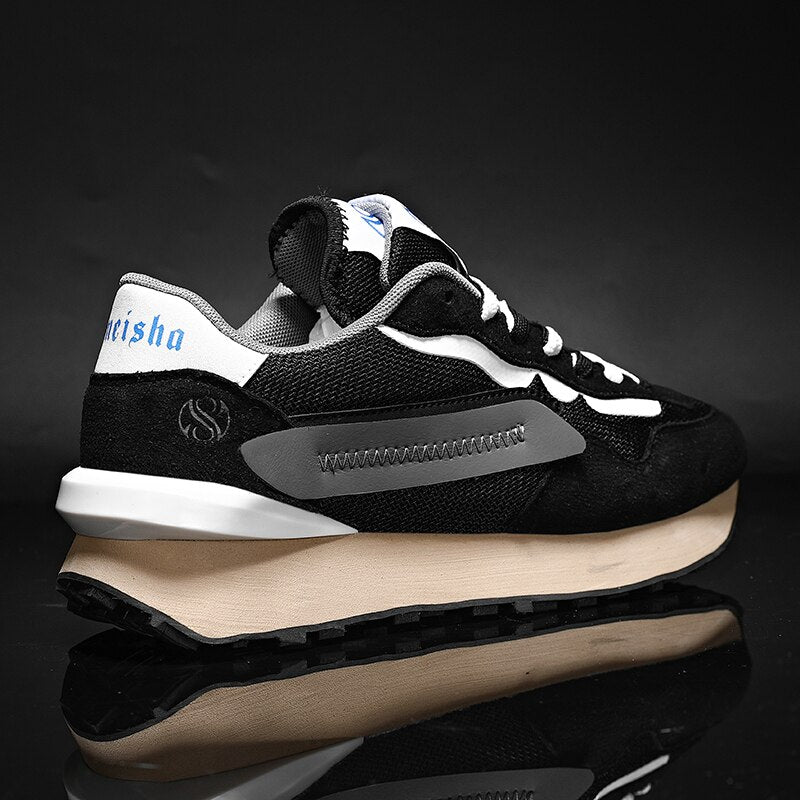 Herren-Sneaker im Vintage-Stil mit Wildleder-Details