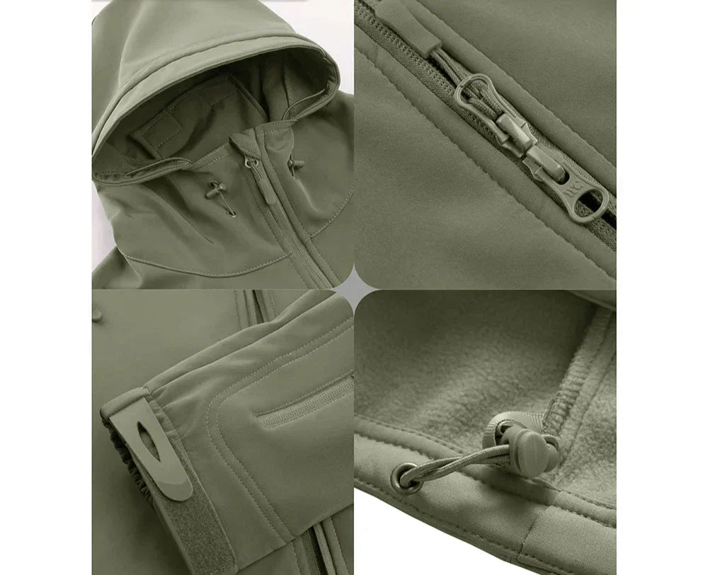 Herren-Wasserdichte Taktische Jacke mit zahlreichen Taschen